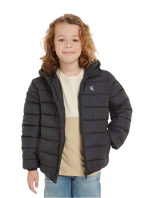 CALVIN KLEIN Quilted Down Jacket with Logo CALVIN KLEIN | CKIB0IB02174TBEH
